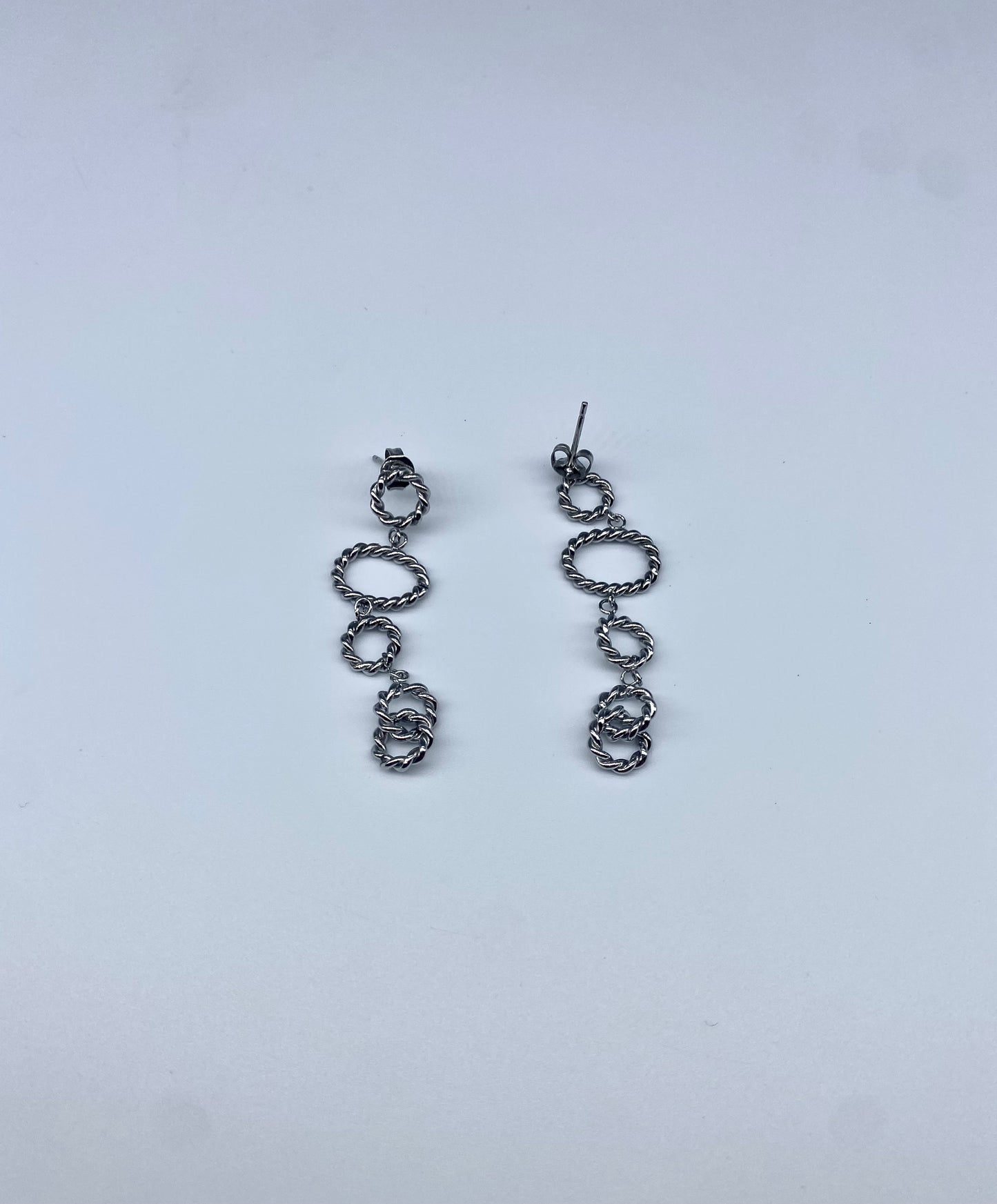Zilveren oorbellen stainless steel Day & Eve