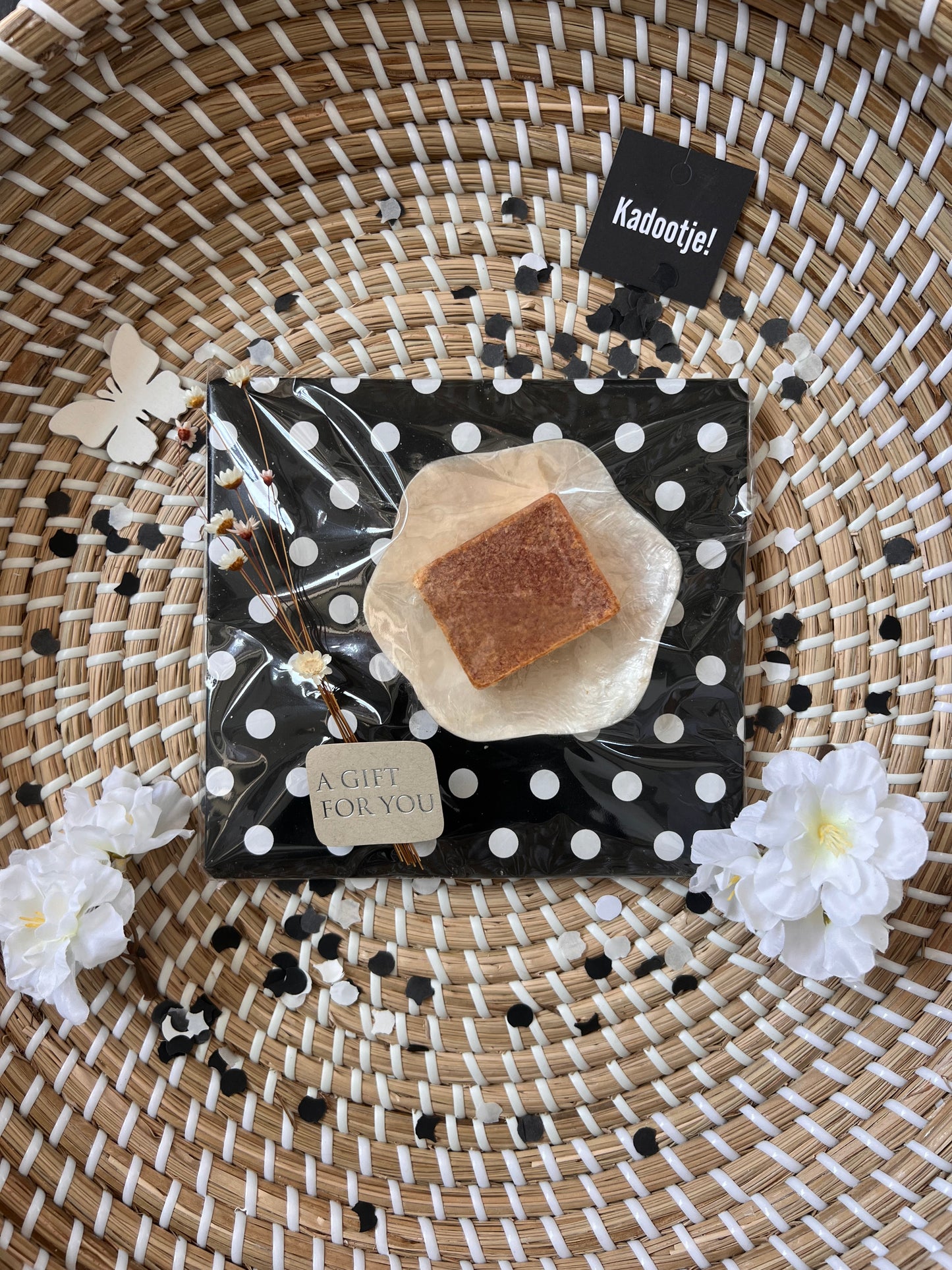 ByBazz geurblokje met schaaltje cadeaupakket