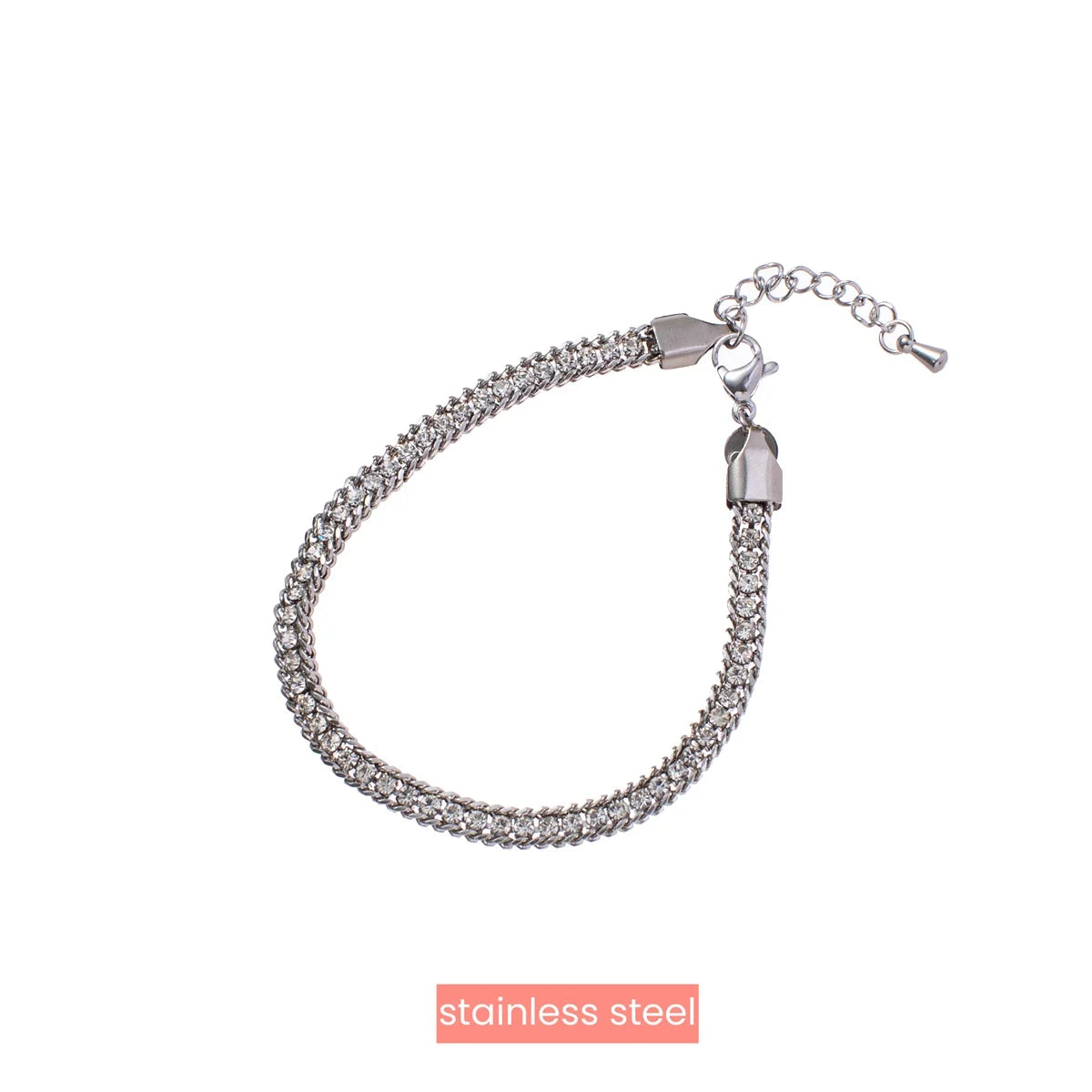 Kristal armband stainless steel Day & Eve