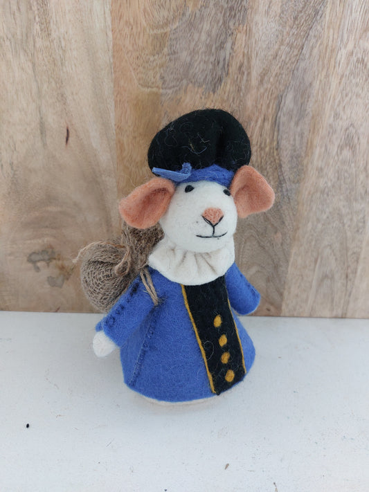 Sjaal met verhaal Pietermuis blauw