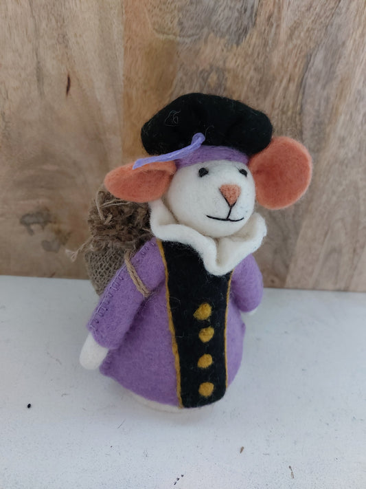 Sjaal met verhaal Pietermuis lila