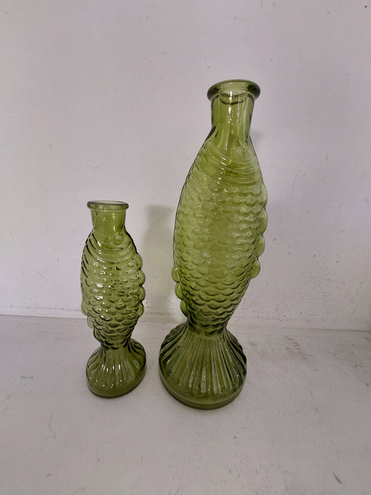 Madam Stoltz vis vaas groen klein