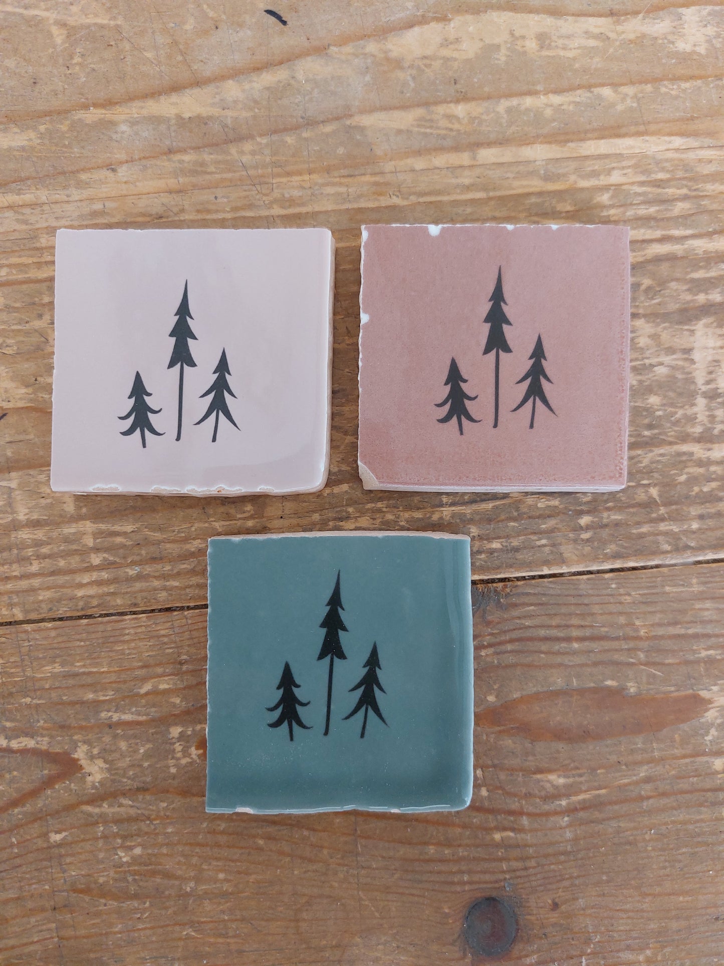 IMD Design kersttegeltje 3 boompjes