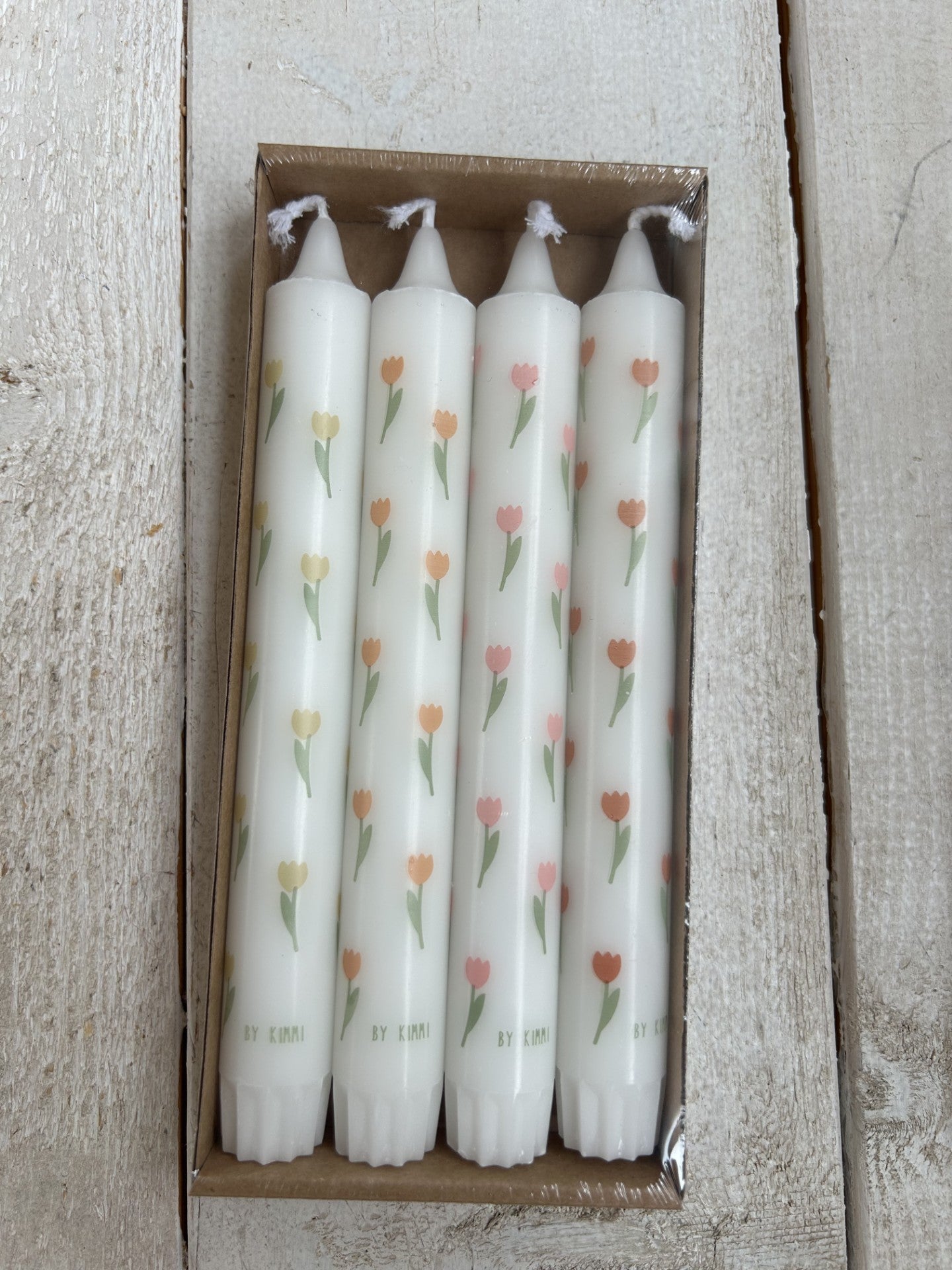 4 tulpen kaarsen