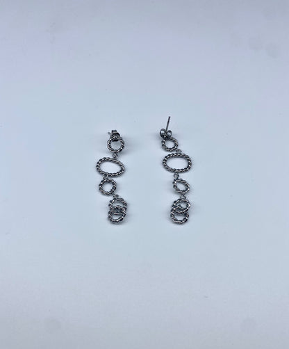 Zilveren oorbellen stainless steel Day & Eve