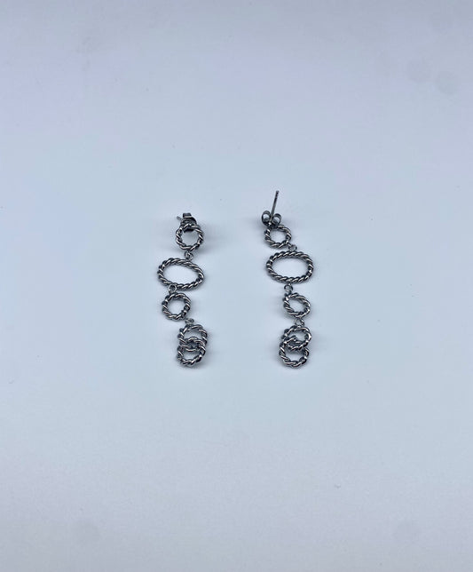 Zilveren oorbellen stainless steel Day & Eve