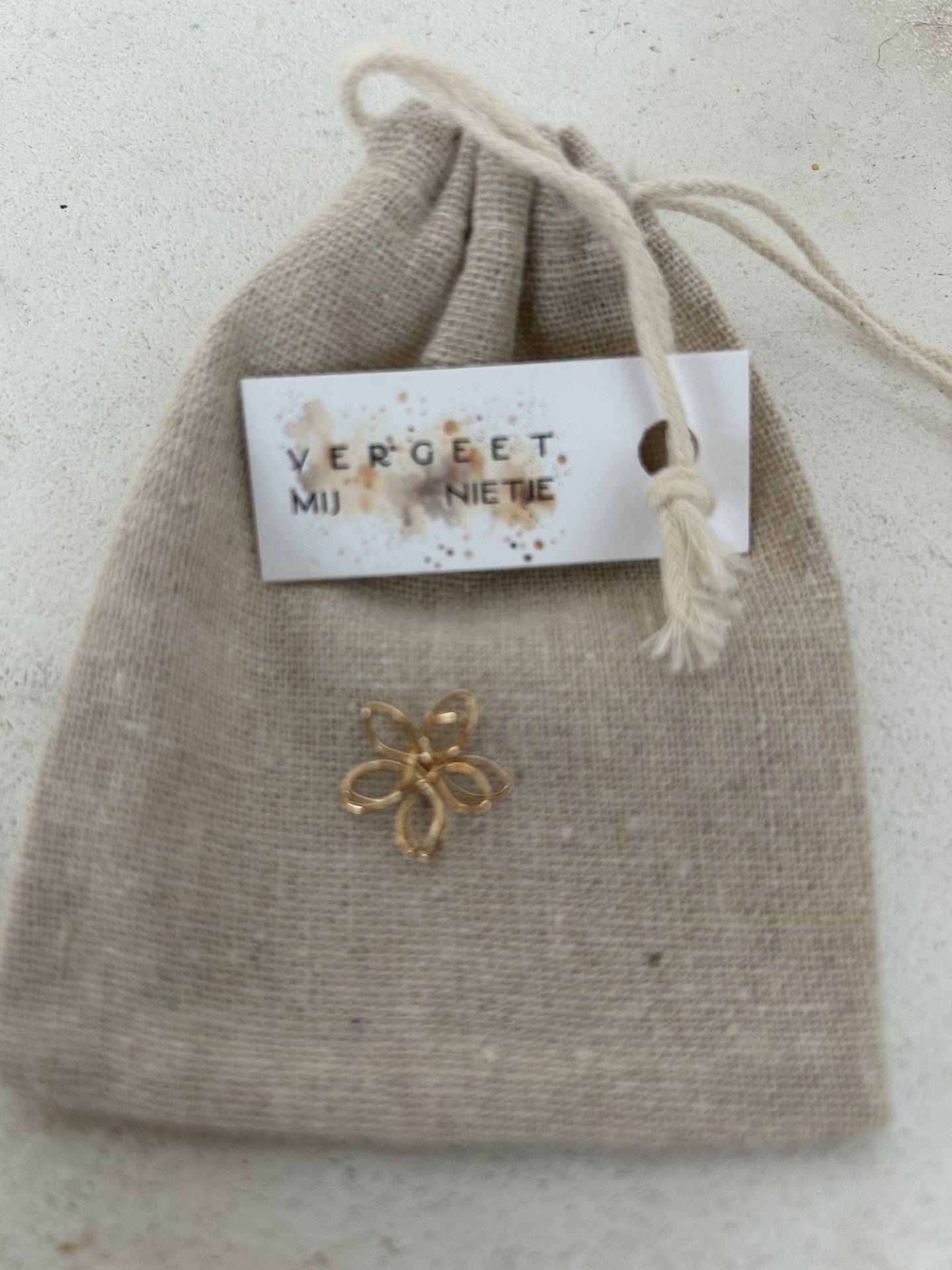 Een lief "Vergeet Mij Nietje"