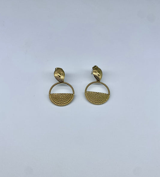 Gouden oorbellen stainless steel Day & Eve