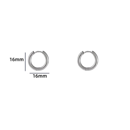 Zilveren hoop oorbellen stainless steel Day & Eve