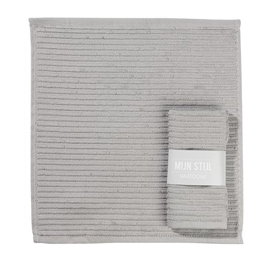 MIJN STIJL Vaatdoek grijs